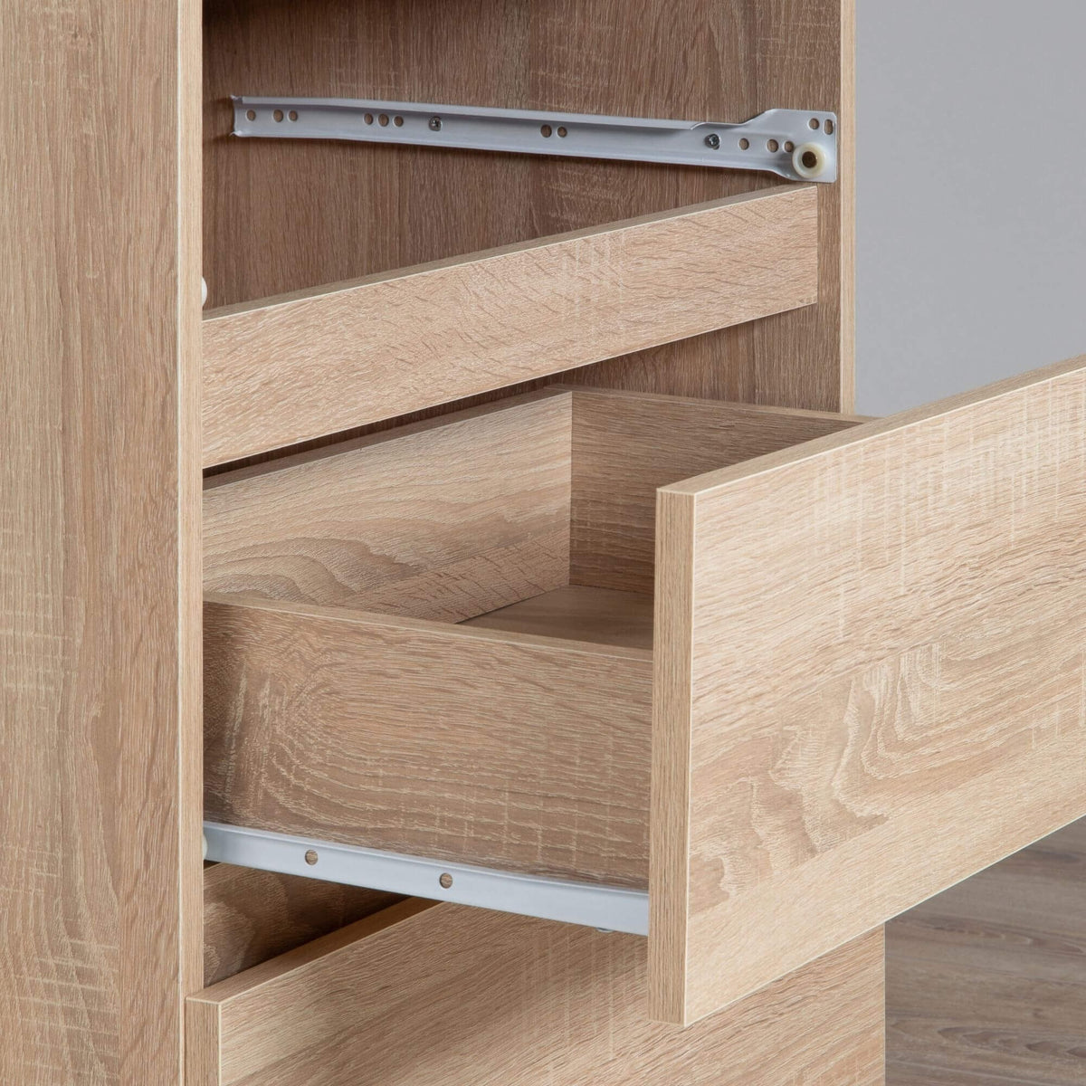Cassettiera 60 cm 2 Cassetti – Rovere Sonoma