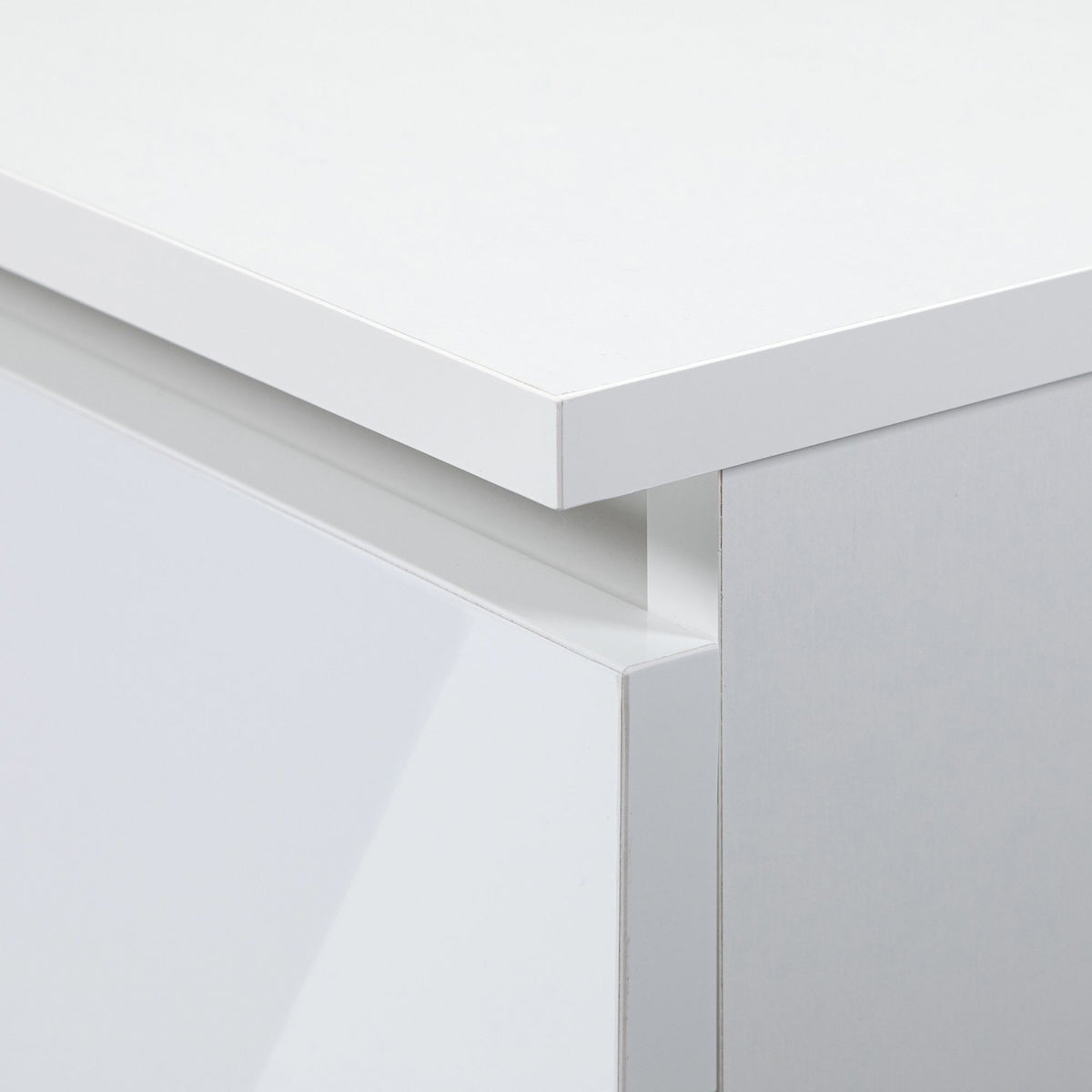 Cassettiera Luce 138 cm 10 Cassetti – Bianco Lucido