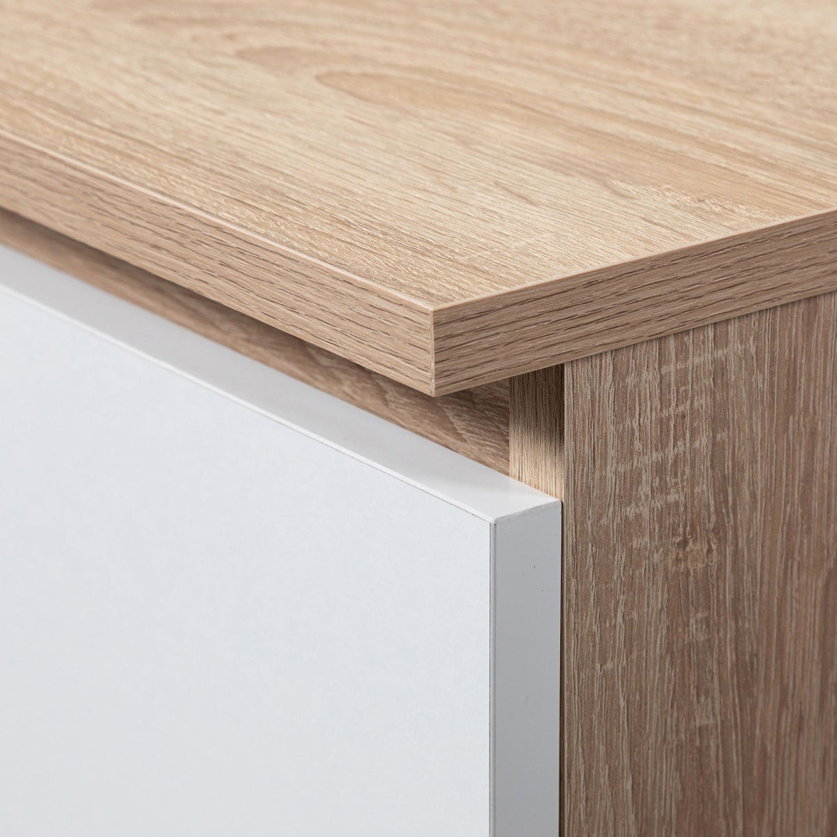Libreria Linea 60 cm 3 Cassetti – Sonoma/Bianco