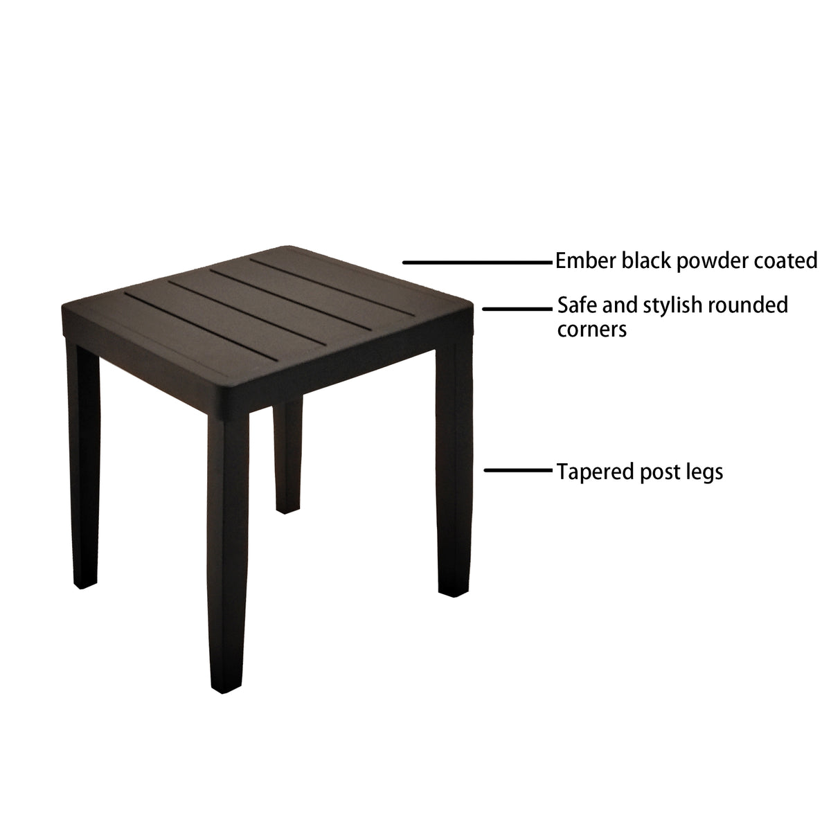 Set Lettini Patio Alluminio 3 Pezzi