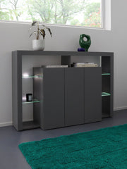 Madia alta ESSENTIAL da 150 cm con 3 ante.