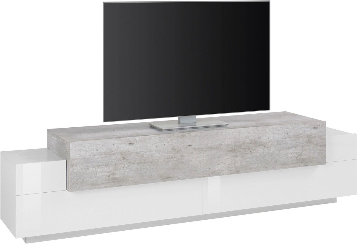 Porta tv CORO 200 cm 3 ante a ribalta.