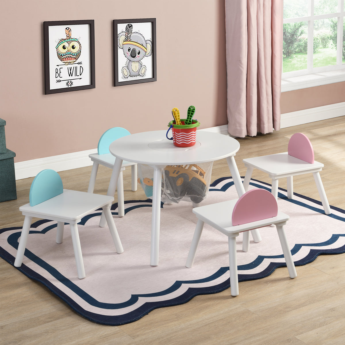 Set Tavolo Bambini 4 Sedie