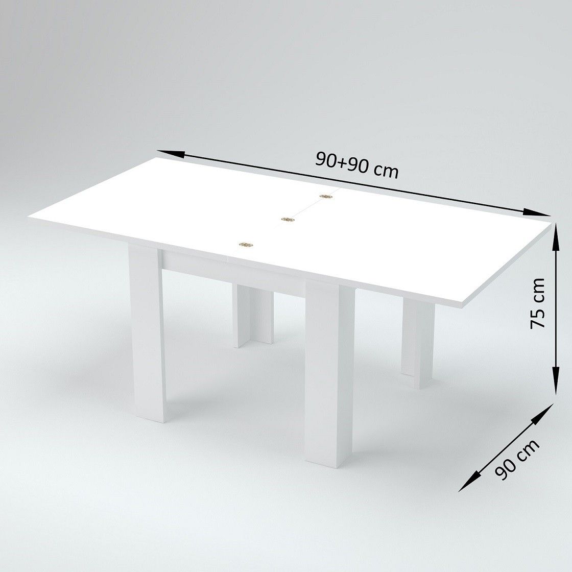 Tavolo allungabile JESI a libro 90 cm.