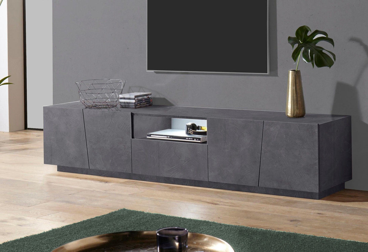 Porta tv VEGA 220 cm 4 ante battenti + 1 cassetto.