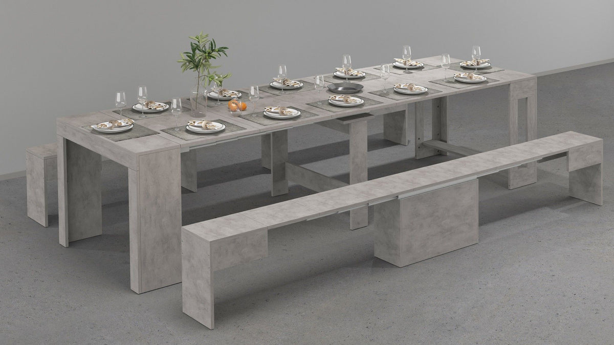Panca allungabile Singola PRATIKA - Bronx Concrete