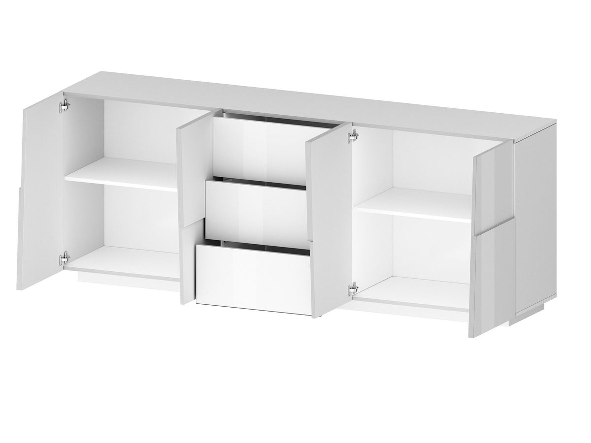 Credenza PONGO a 4 ante e 3 cassetti.