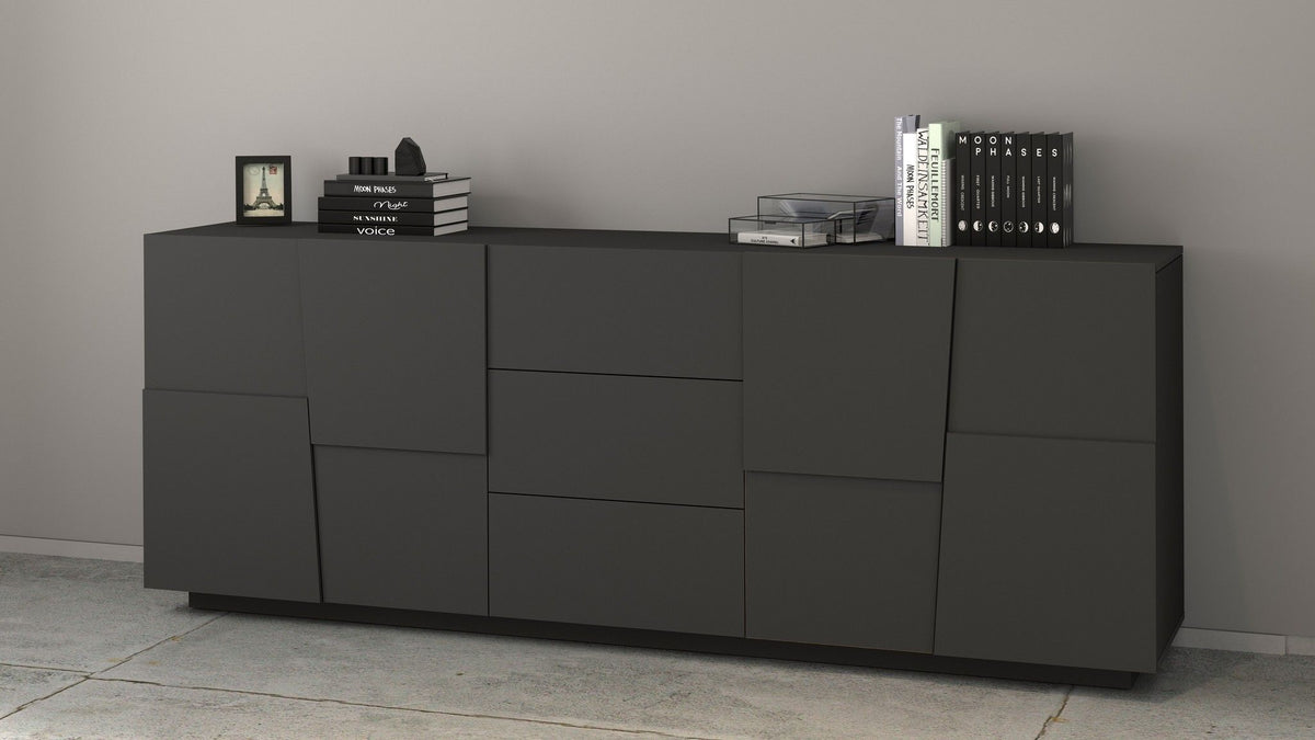 Credenza PONGO a 4 ante e 3 cassetti.