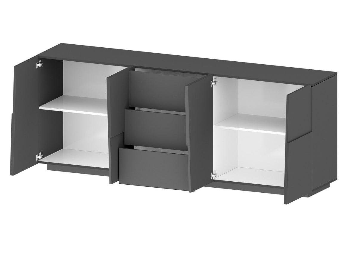 Credenza PONGO a 4 ante e 3 cassetti.