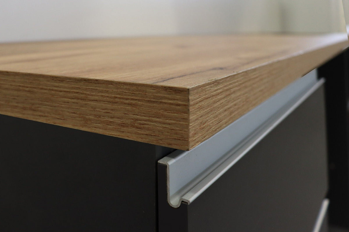 Cucina lineare SOLE 256 cm, composizione 2