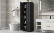 Mobile Alto Bagno Nero 2 Ante 181cm