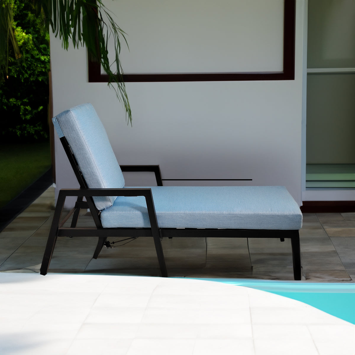 Set Lettini Patio Alluminio 3 Pezzi