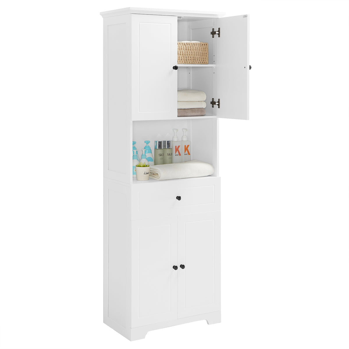 Credenza LED 3 Porte Ripiano Regolabile