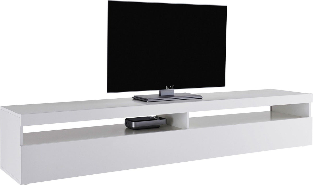 Porta tv BURRATA 200 cm 2 vani giorno + 1 anta a ribalta.