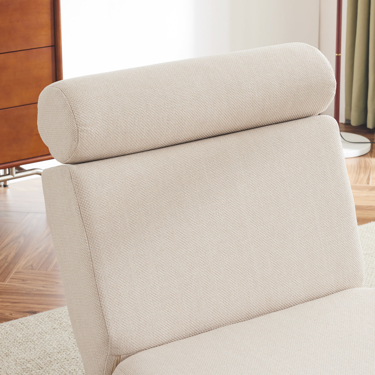 Poltrona Letto Pieghevole Bianco Crema