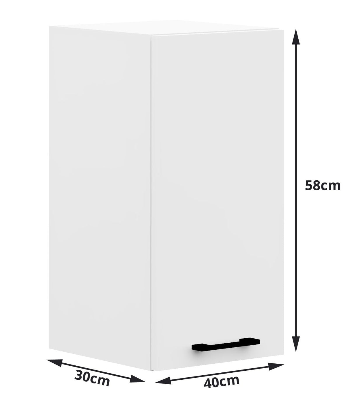 Set Cucina Luce 7 Elementi – Bianco 240x46x203 cm
