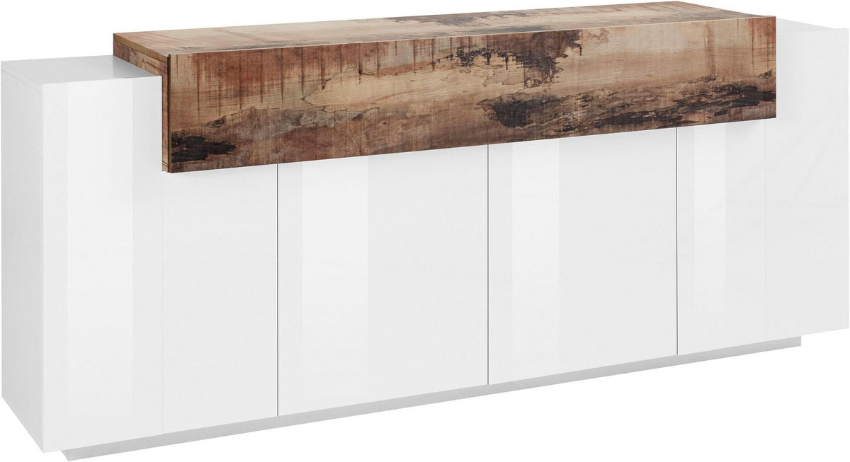 Credenza CORO 200 cm 4 ante battenti + 1 anta a ribalta.