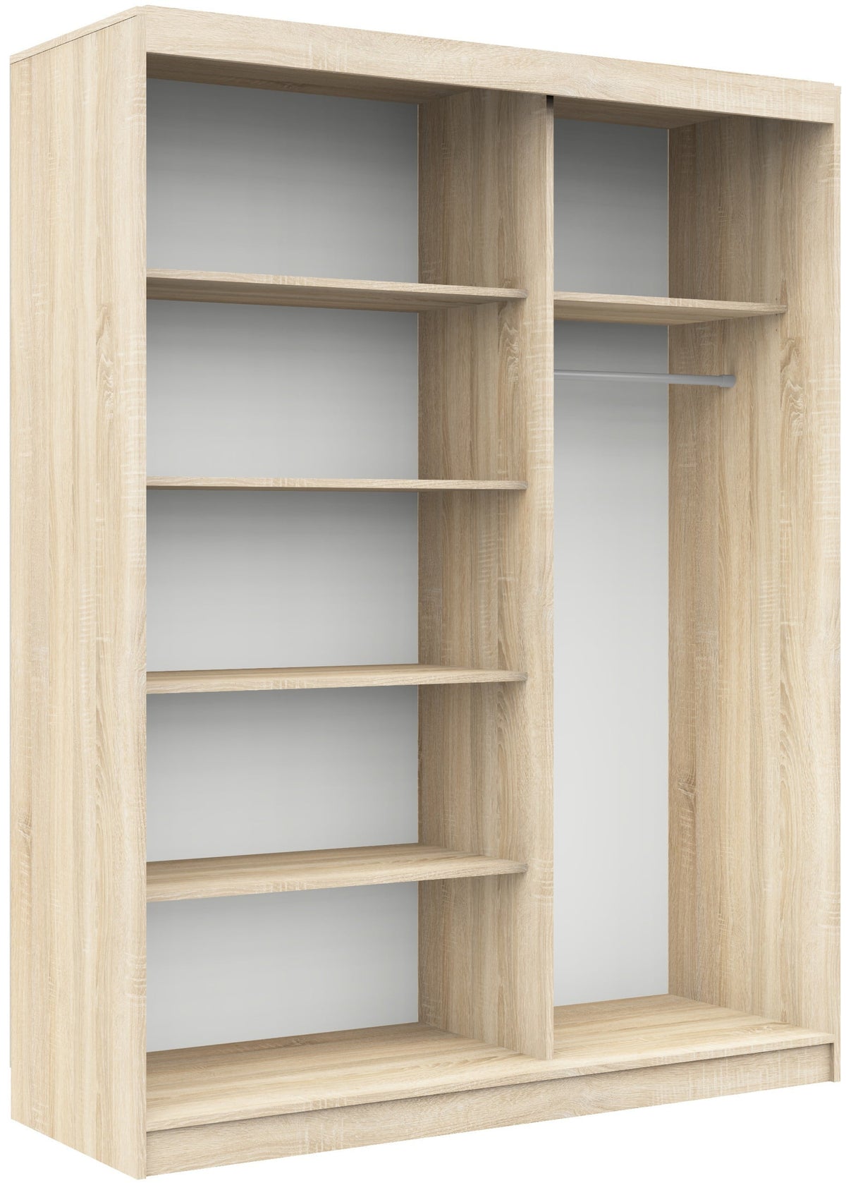 Armadio Scorrevole Sera 150 cm Specchio – Sonoma/Wenge