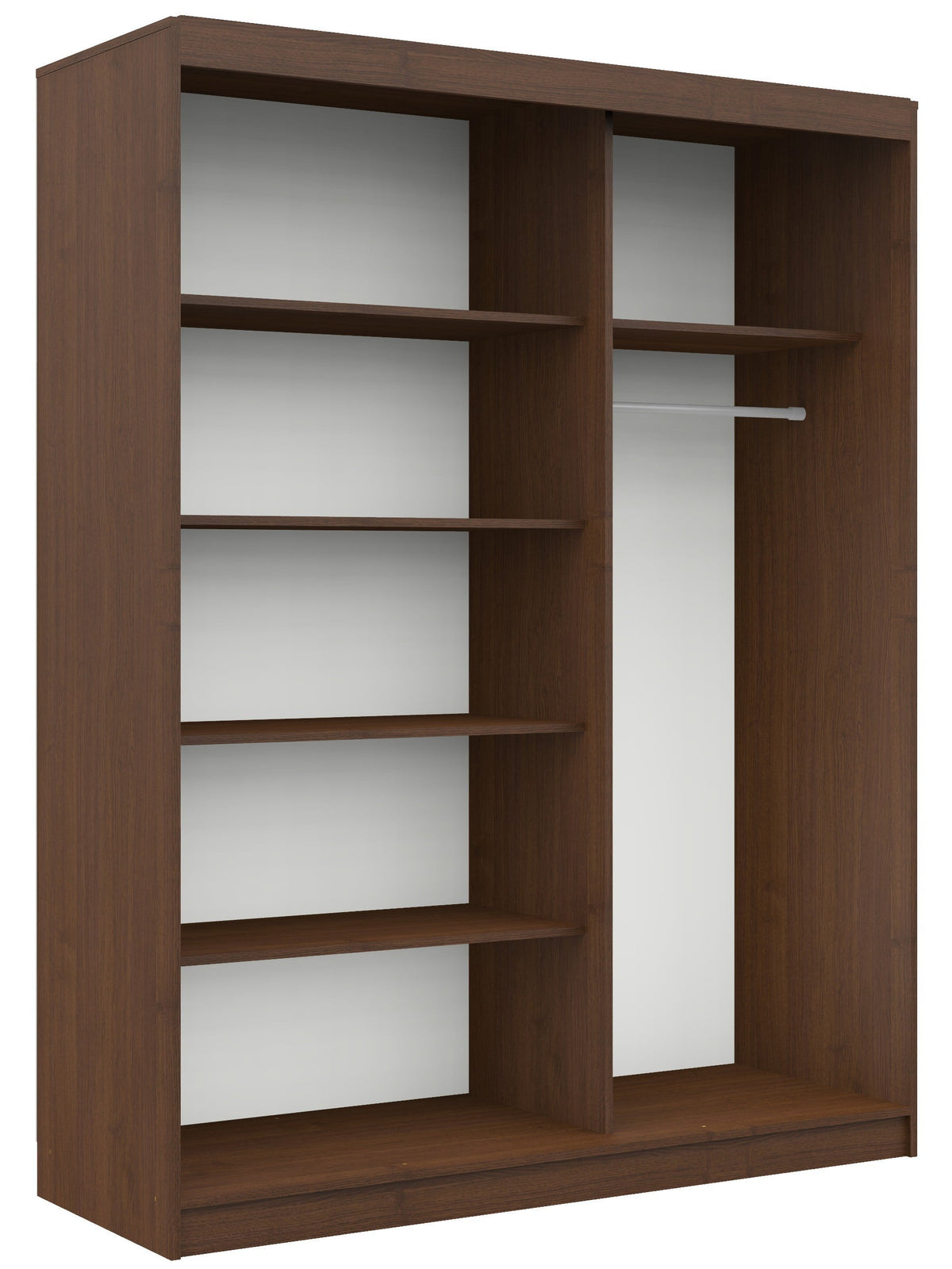 Armadio Scorrevole Sera 150 cm Specchio – Wenge/Sonoma