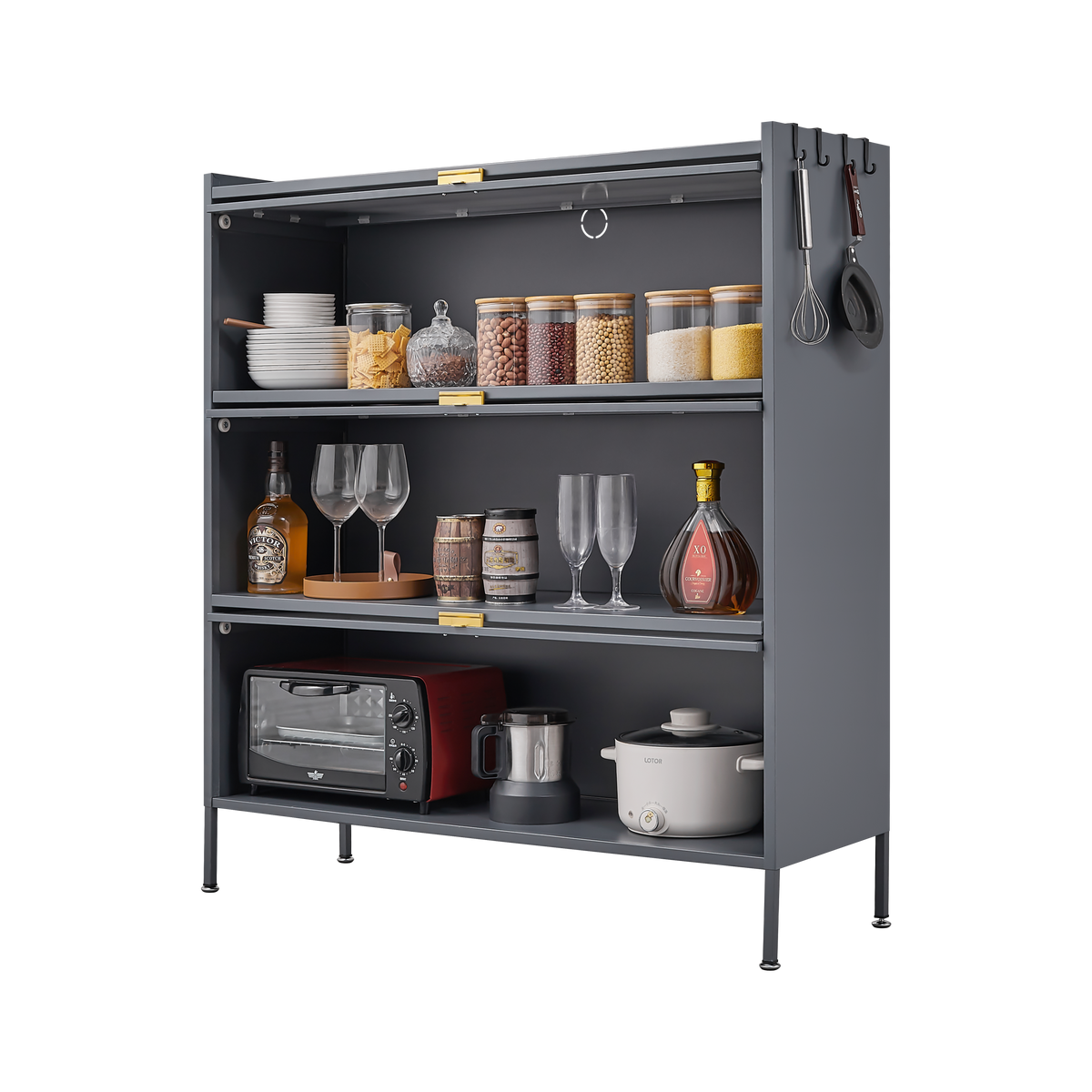 Scaffale Cucina 3 Ripiani Microonde