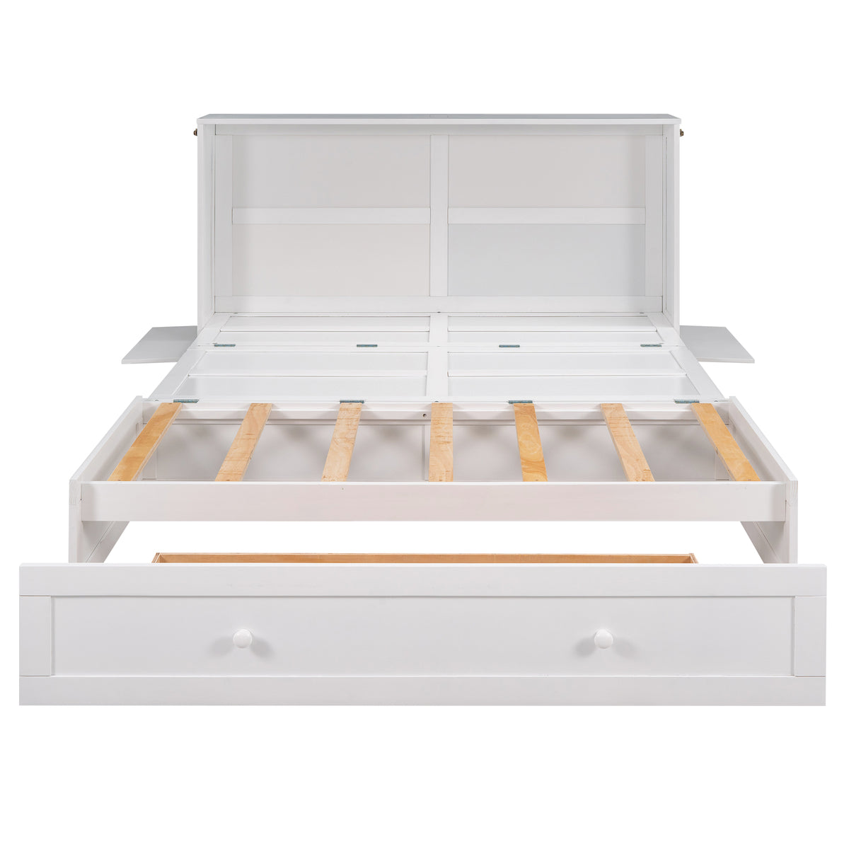 Letto Murphy Queen Bianco con Cassetto