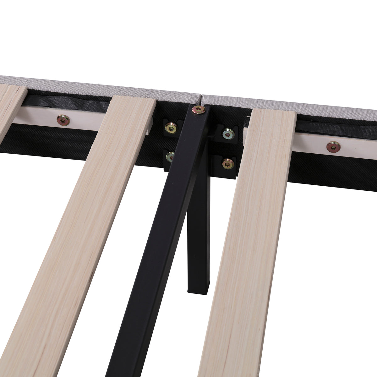 Letto Queen con LED e Ricarica USB Beige