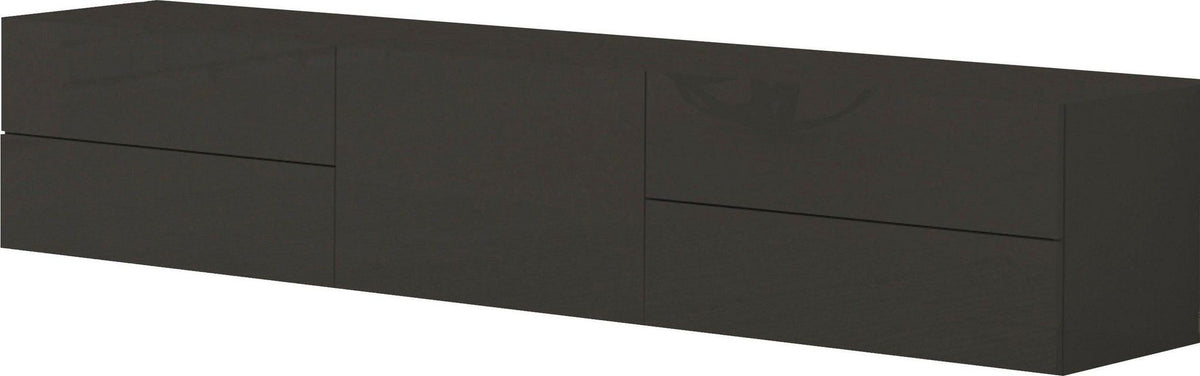 Porta tv METIS 170 cm con piedi 1 anta + 4 cassetti.