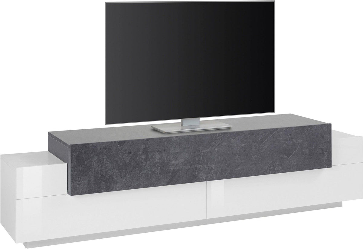 Porta tv CORO 200 cm 3 ante a ribalta.