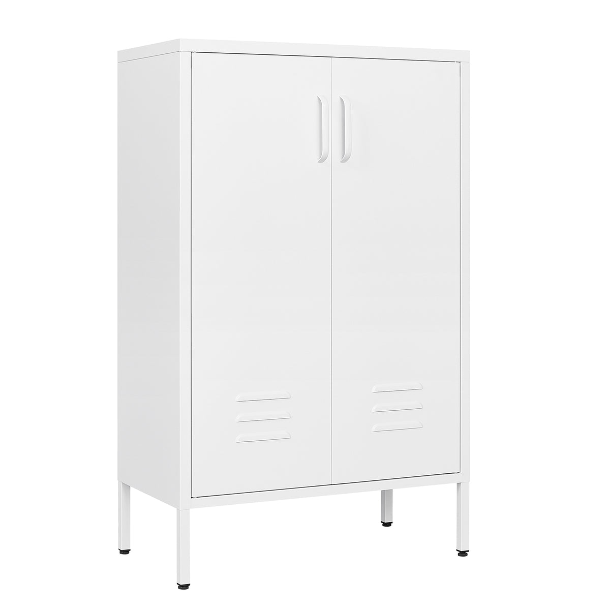 Armadietto Acciaio 2 Porte Bianco