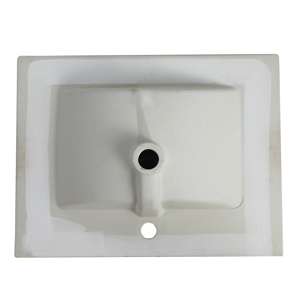 Lavabo Ceramica 61cm Bianco