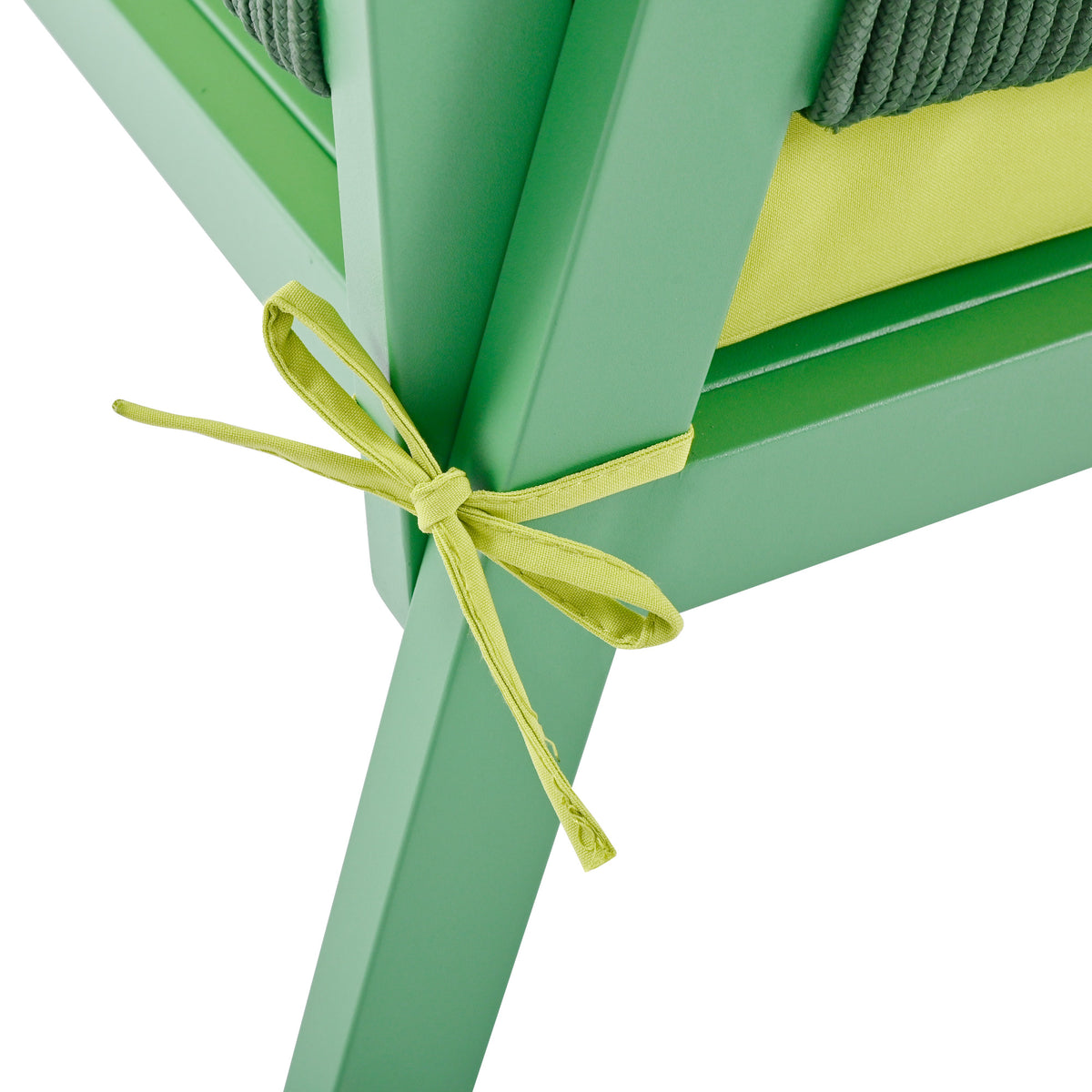 Set Patio Corda 4 Pezzi Verde Giallo
