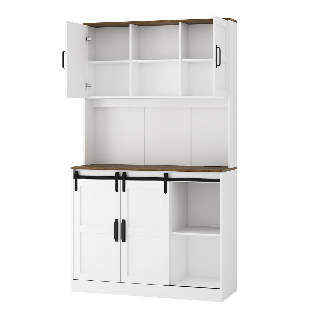 Mobile Bar Farmhouse Porta Scorrevole Bianco