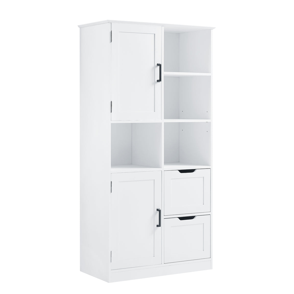 Mobile Bagno Porte Cassetti Ripiani Bianco