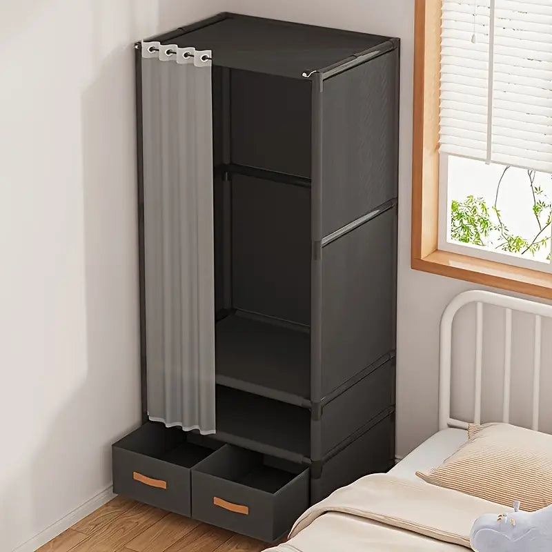 NNETM Foldable Drawers and Wardrobe Storage Cabinet - 2 Drawers-1