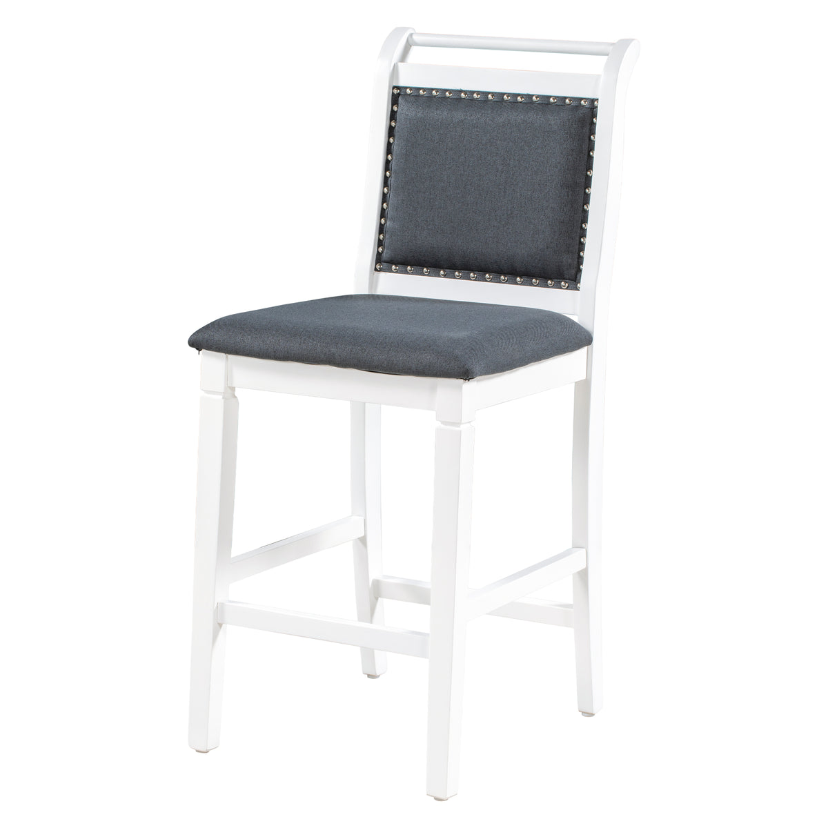 Set Tavolo Pranzo 3 Pezzi Ribaltabile Bianco Grigio