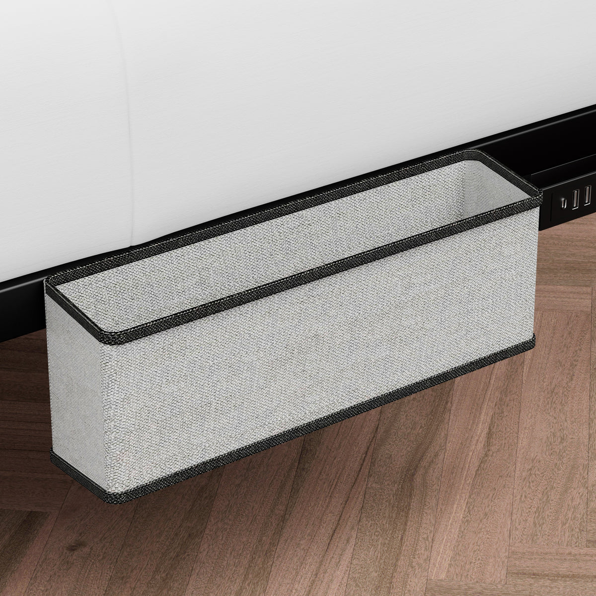 Letto King Size Sospeso LED e Ricarica