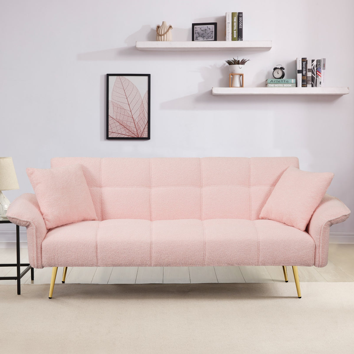 Divano Letto Rosa VelvetFlex 70 Trasformabile