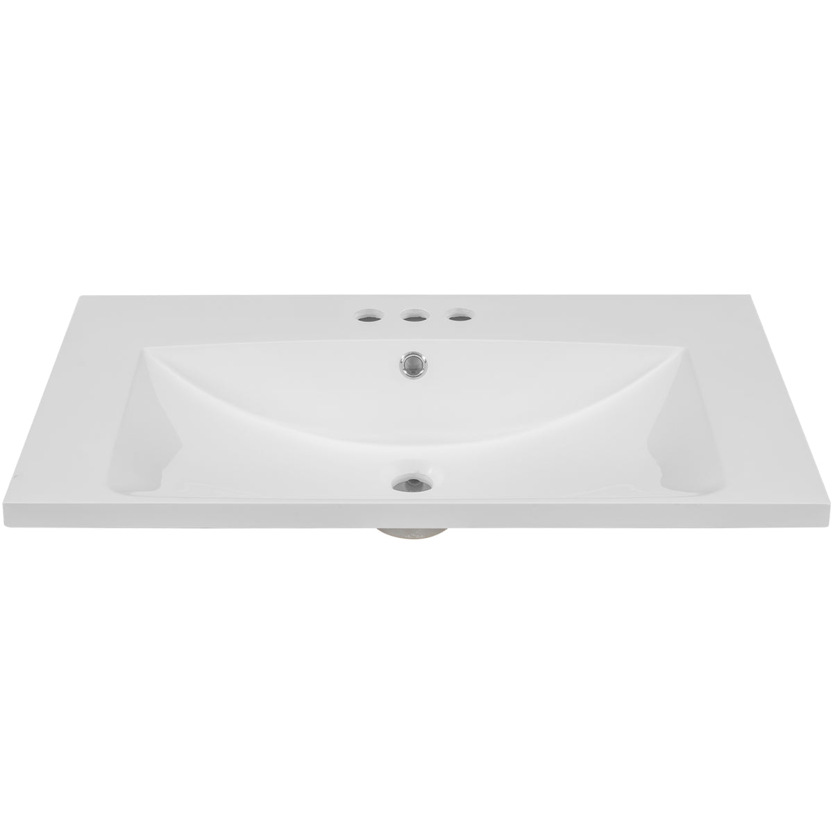 Piano Lavabo 76cm Ceramica Bianco