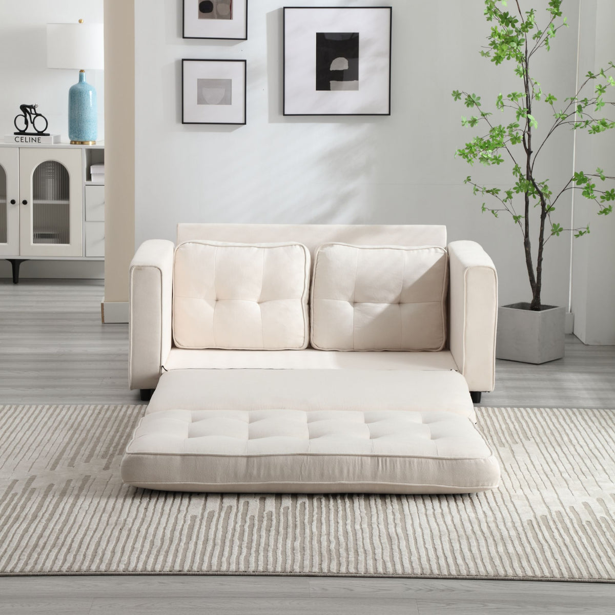 Divano Letto Futon Convertibile 3 Posizioni