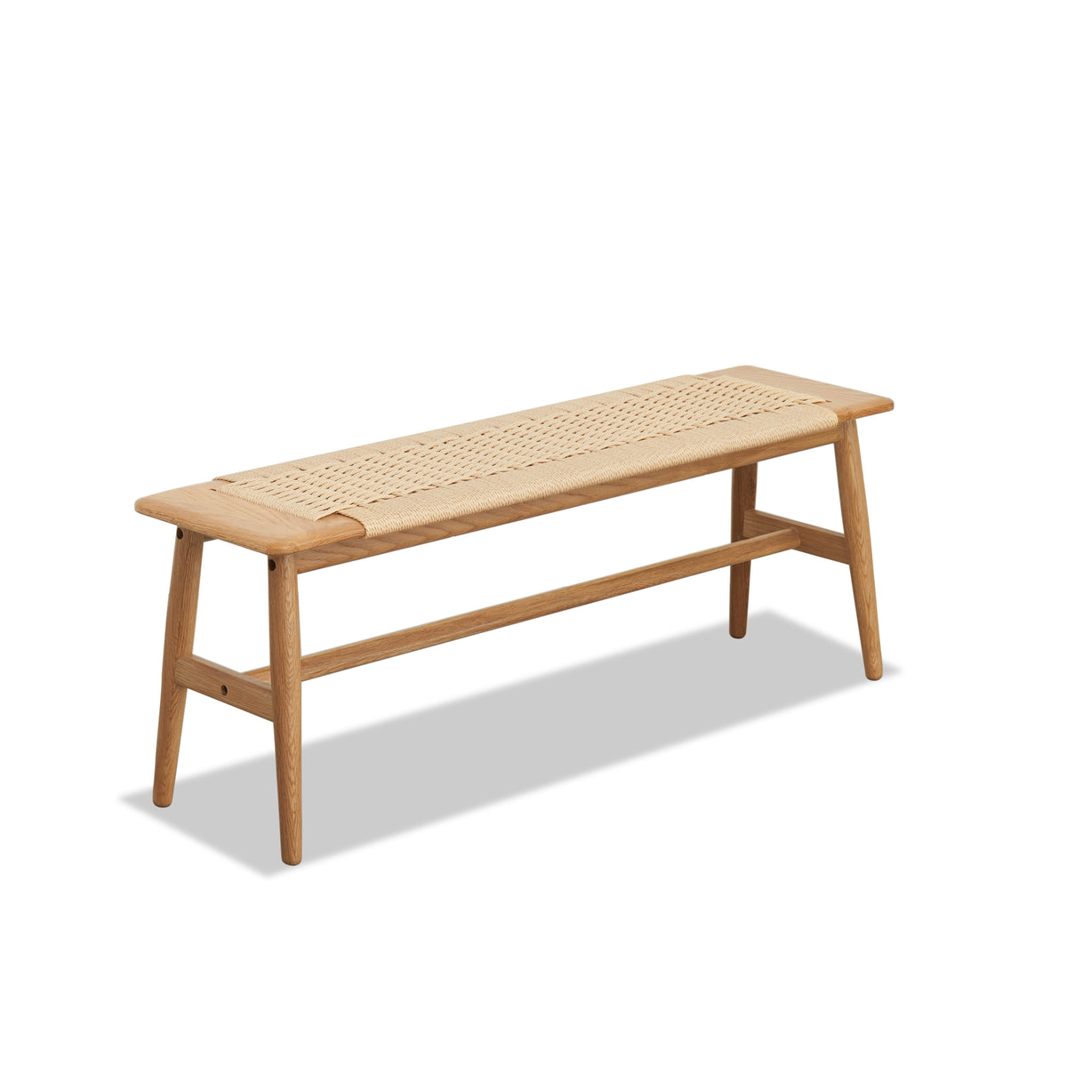 Panca Rovere Naturale Seduta Intrecciata