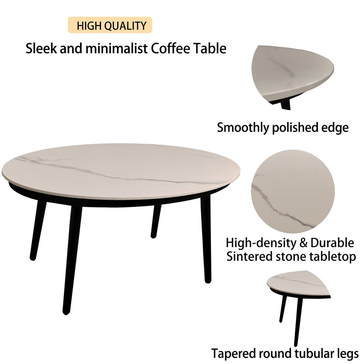Set Patio Alluminio 5 Pezzi Nero