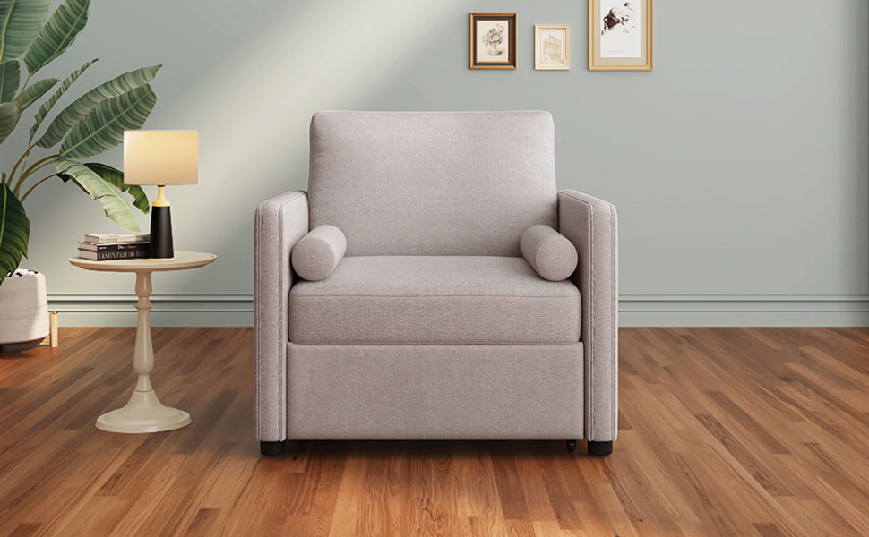 Poltrona Letto 3 in 1 Lino Tan