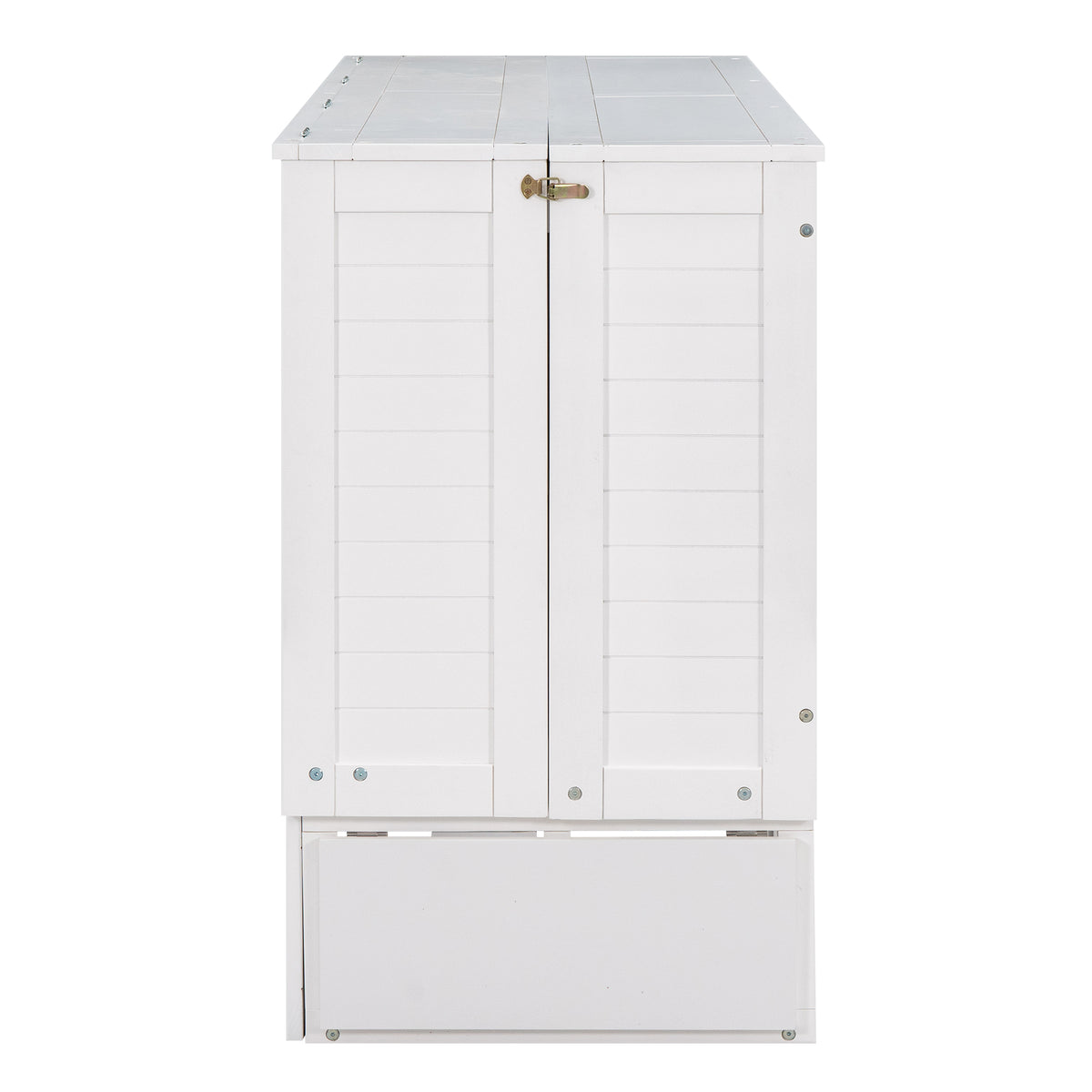 Letto Murphy Queen Bianco con Cassetto