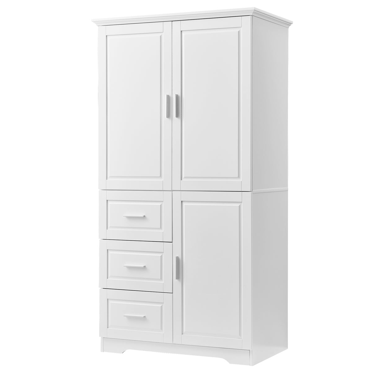 Mobile Bagno Alto Porte Cassetti Bianco