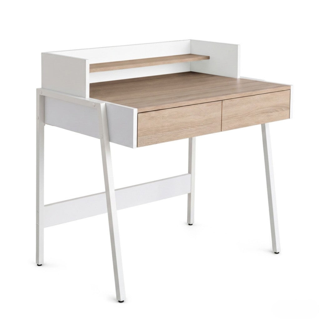 Scrivania Industriale Linea 78 cm 2 Cassetti – Sonoma