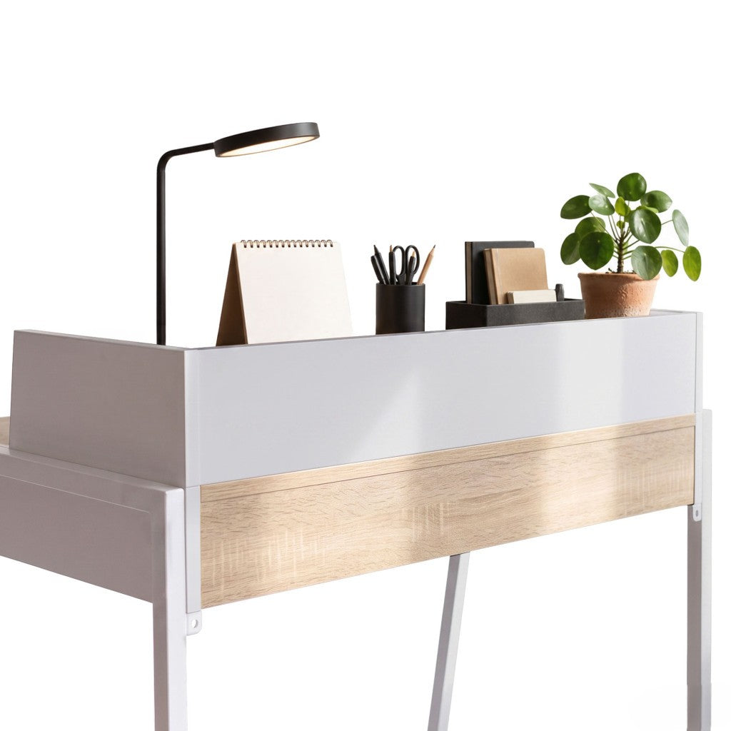 Scrivania Industriale Linea 78 cm 2 Cassetti – Sonoma