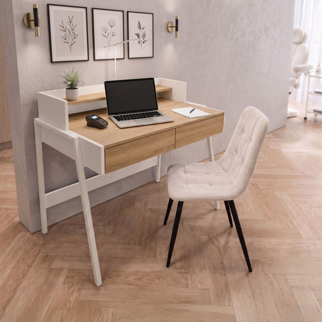 Scrivania Industriale Linea 78 cm 2 Cassetti – Sonoma